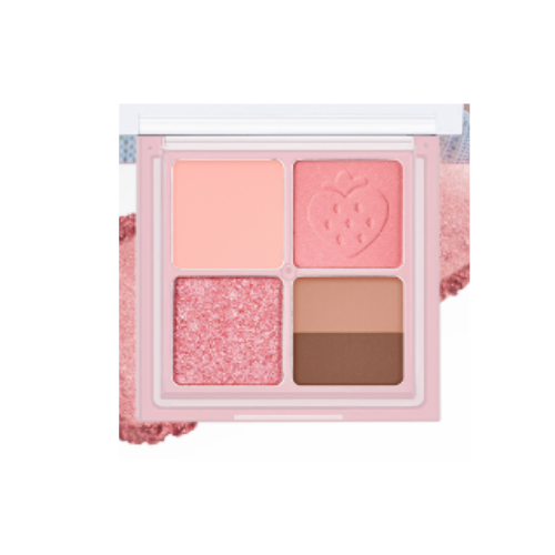Peripera Ink Pocket Shadow Palette 007 Spring Strawberries In The Sun (Soft Berry)