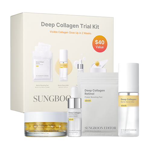 Sungboon Editor Deep Collagen Trial Kit (Pad+Mist+Serum+Cream)